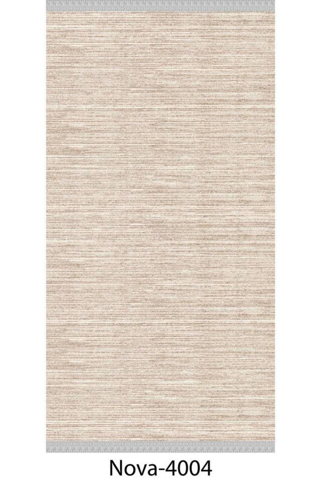 Decoser Nova 4004 Düz Krem Kaymaz Yıkanabilir Kilim
