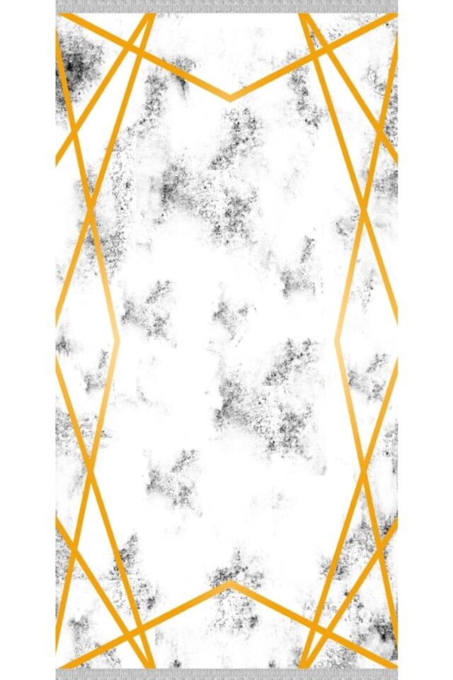 Yıkanabilir Sarı Modern Kilim SARI - 120 x 180