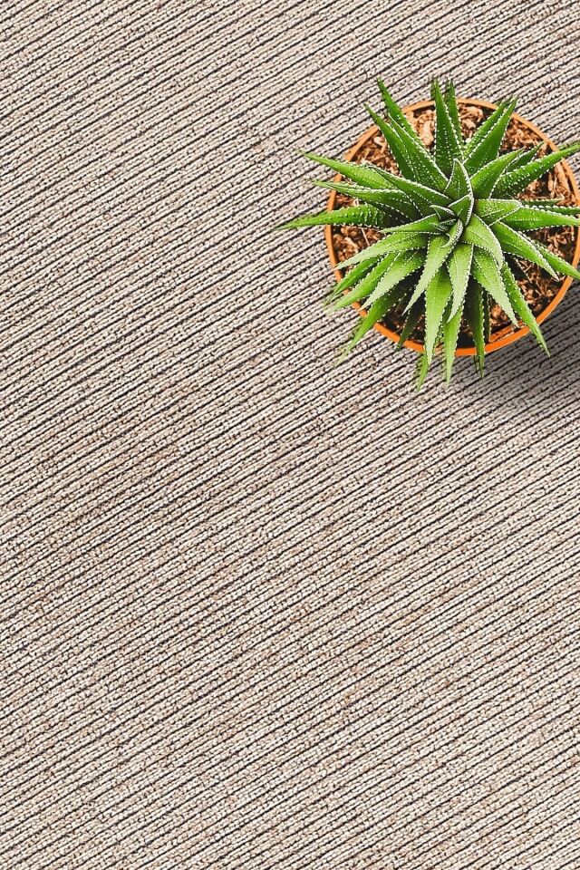 Dekoratif Halı Dokuma Halı Şönil Halı Düz Gri Bej - 80 X 300