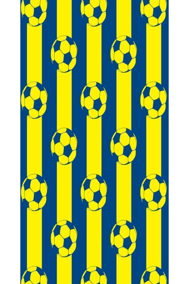 Unisex Çocuk Sarı Lacivert Halısı 3088