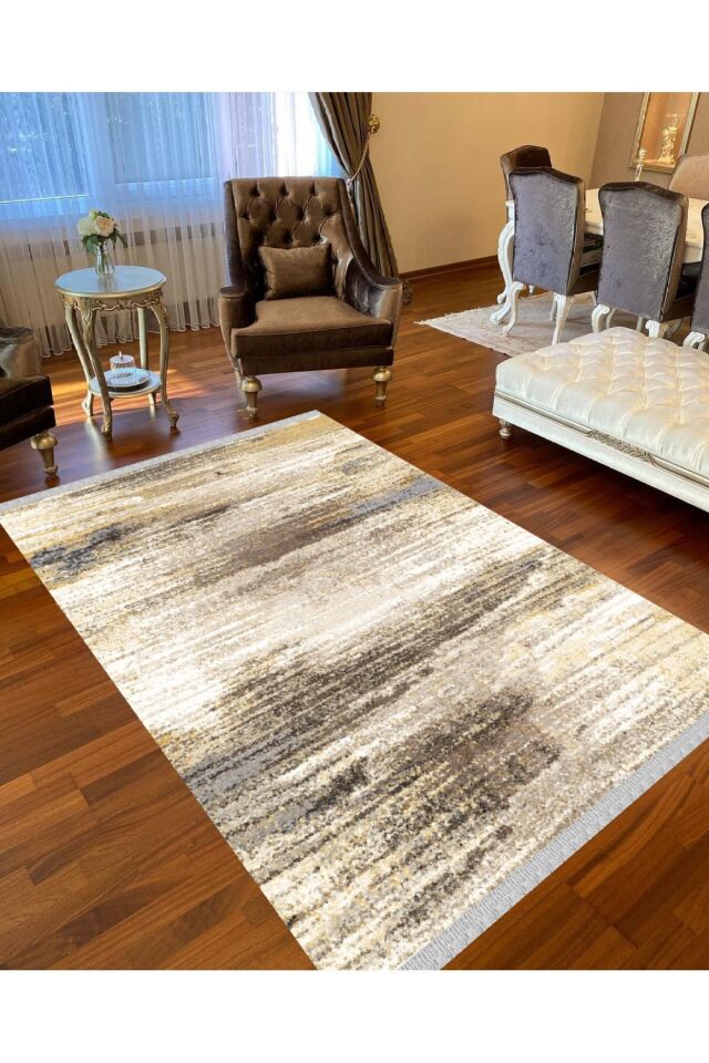 Decoser Nova 4048 Sarı Kaymaz Yıkanabilir Kilim