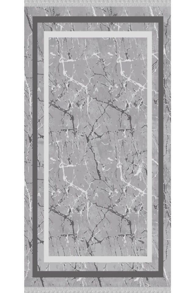 Gri Mermer Desenli Kilim GRİ - 80 x 300