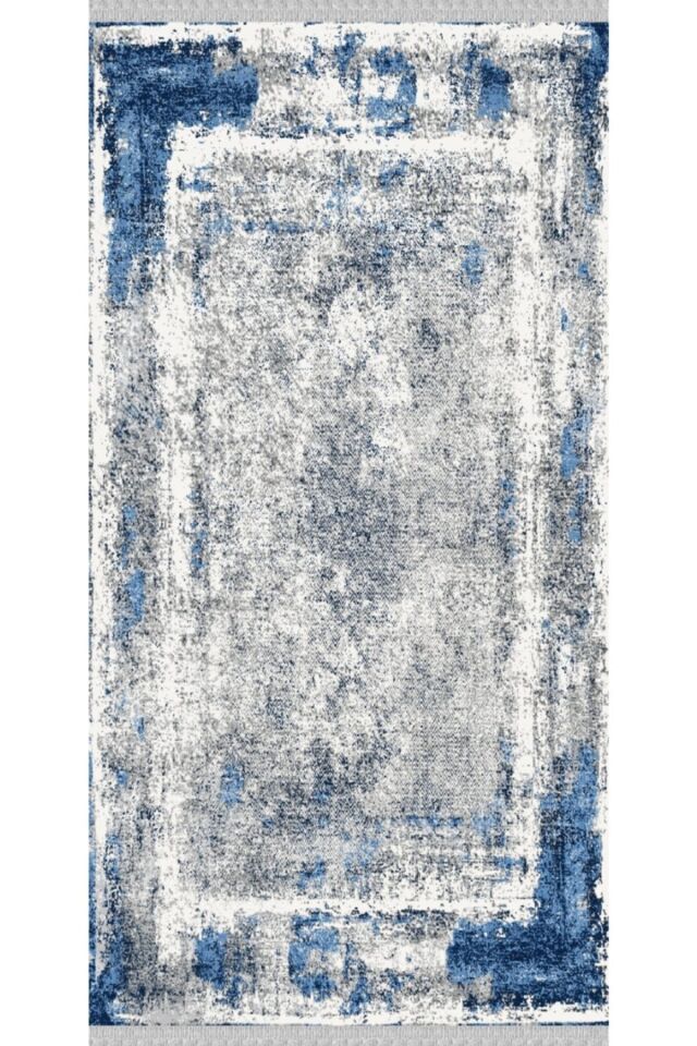 Yıkanabilir Mavi Kilim Mavi̇ - 120 X 180
