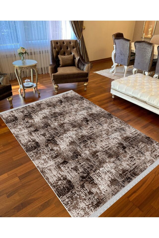 Decoser Nova 4041 Kahverengi Kaymaz Yıkanabilir Kilim Kahverengi̇ - 160 X 230