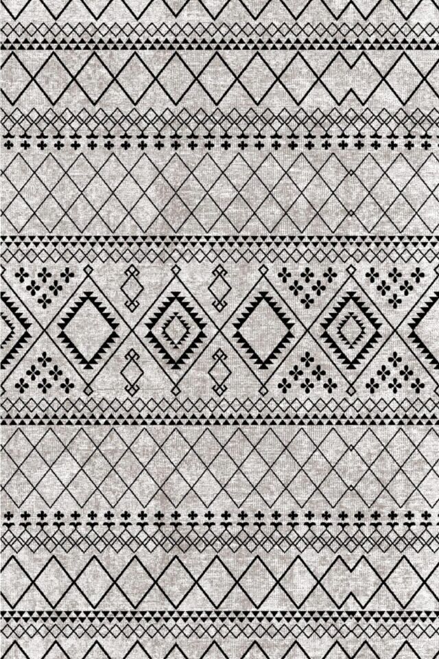 Siyah Beyaz Iskandinav Kilim 4088 SİYAH BEYAZ - 120 x 180