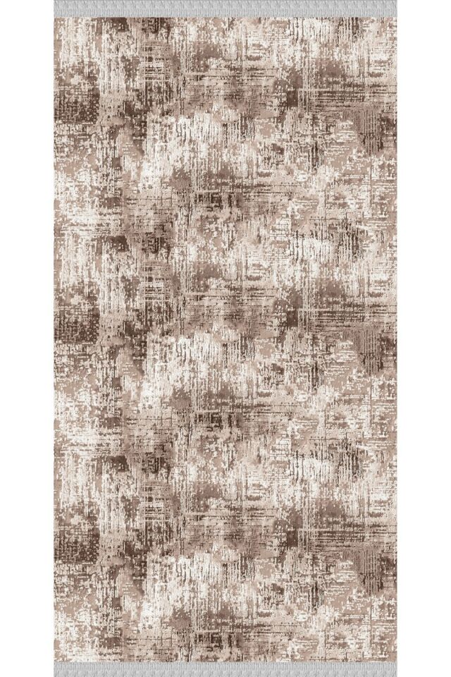 Decoser Nova 4046 Kahverengi Bej Kaymaz Yıkanabilir Kilim Kahverengi̇ - 80 X 300
