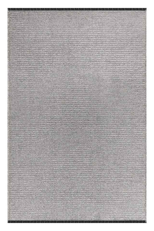 Dekoratif Halı Dokuma Halı Şönil Halı Düz Gri 80 x 150 - GRİ