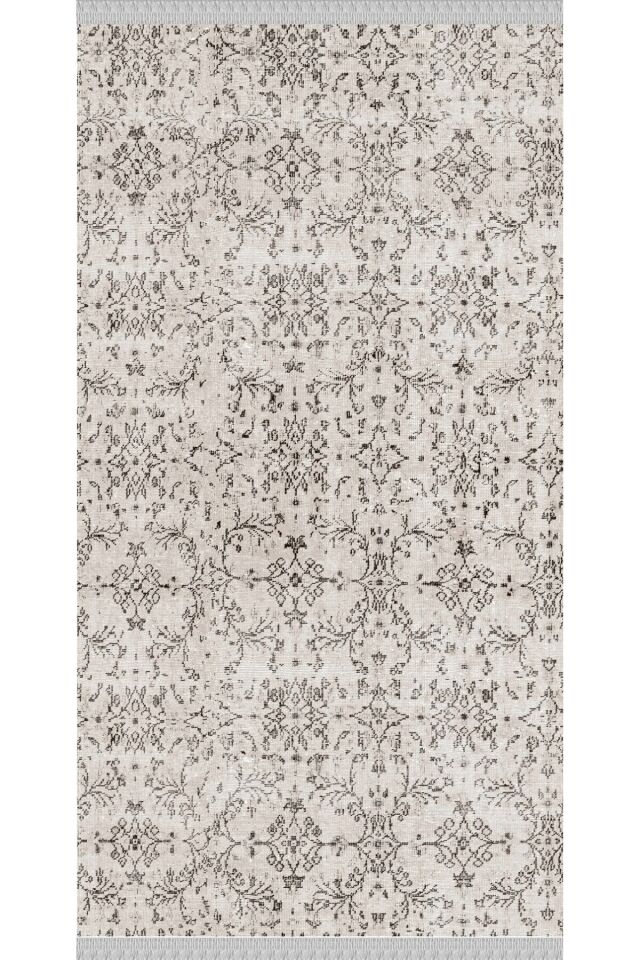 Decoser Nova 4018 Beyaz Otantik Renk Kaymaz Yıkanabilir Kilim Beyaz - 80 x 300