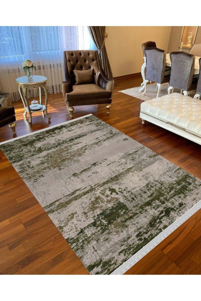 Decoser Nova 4028 Yeşil Kaymaz Yıkanabilir Kilim YEŞİL - 160 x 230