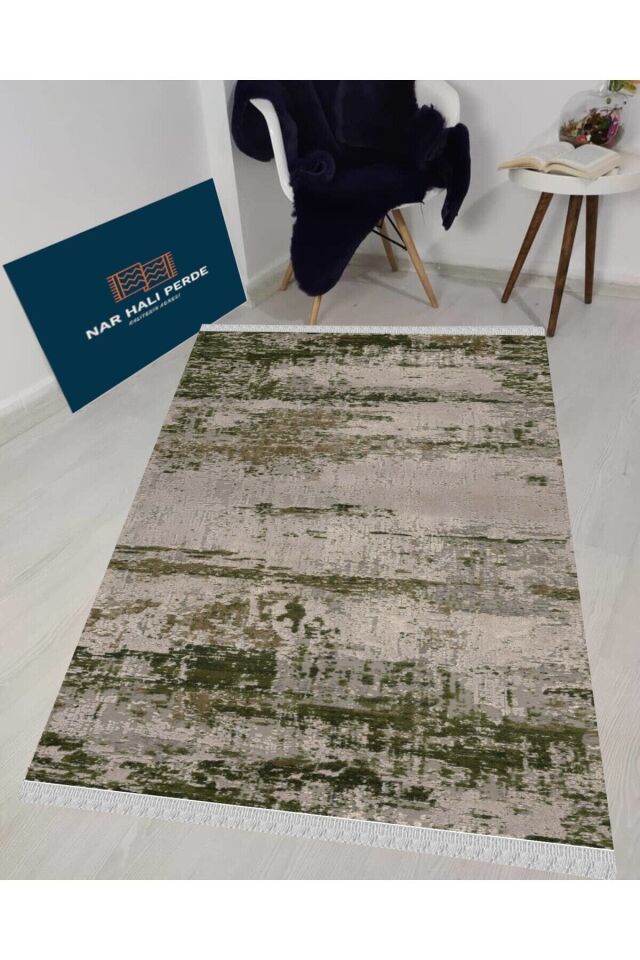 Decoser Nova 4028 Yeşil Kaymaz Yıkanabilir Kilim YEŞİL - 160 x 230