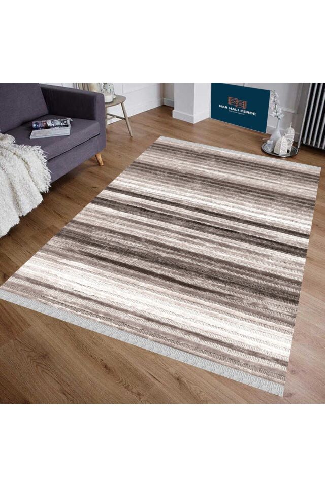 Decoser Nova 4032 Düz Bej Kaymaz Yıkanabilir Kilim BEJ - 160 x 230