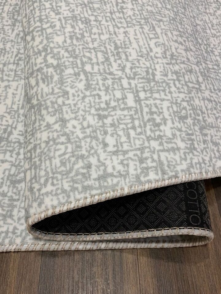 Düz Desen Gri Yıkanabilir Kaymaz Taban Kesme Halı Yolluk 80 x 475 - GRİ