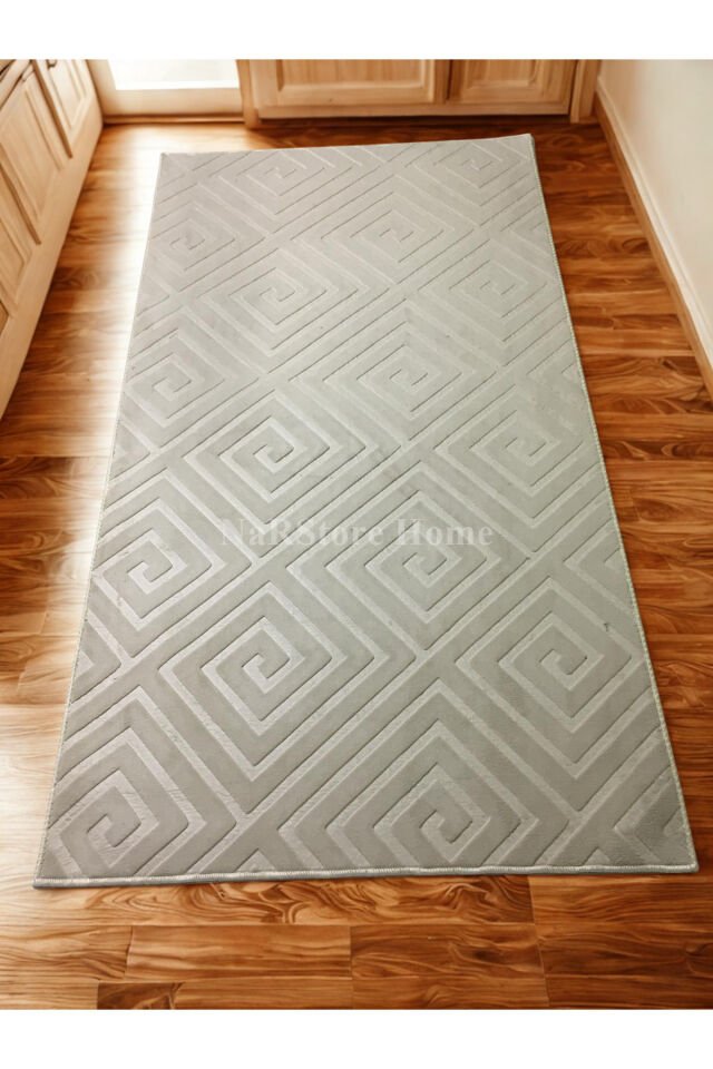 ELİT EMBOS KAHVE VİZON KAYMAZ TABAN YIKANABİLİR KESME HALI YOLLUK Vizon - 80 X 550
